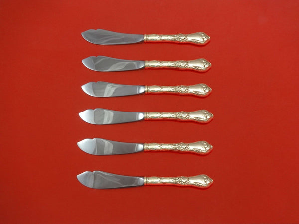 Les Cinq Fleurs by Reed & Barton Sterling Trout Knife Set 6pc. HHWS Custom