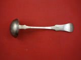 Tipt by E & D Kinsey 1844-1861 Ohio Coin Silver Soup Ladle Early Antique 13 5/8"
