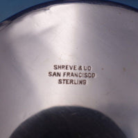 Shreve Sterling Silver Terrapin Bowl with Applied Turtle Lacey Edging (#7066)