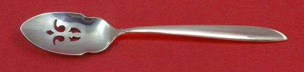 Silver Rhythm by International Sterling Silver Olive Spoon Pierced 5 3/4" Custom