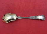 Pansy by International Sterling Silver Ice Cream Fork Gold Washed Orig 5 7/8"