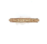 10k Yellow Gold Floral Baby Infant Band Ring with Beaded Edges Size 0 (#J6191)