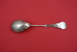 Corinthian by John Polhamus / Shiebler Sterling Preserve Spoon BC w/ design 7"