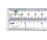 Platinum and 14k Gold .82ct Genuine Natural Emerald and Diamond Ring (#J6380)