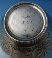 Lotus by Peter Krider Sterling Silver Salt Dip Master Pair #149 c.1860 (#6121)
