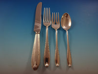 Leonore by Manchester Sterling Silver Flatware Set For 12 Service 90 Pcs