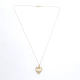 14k Yellow Gold Heart Locket Pendant with Engraved Stripes Jewelry (#J6231)