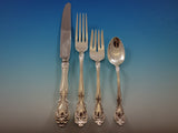 Chateau Rose by Alvin Sterling Silver Flatware Set for 8 Service 64 pcs Dinner