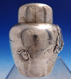 Flora by Shiebler Sterling Silver Tea Caddy with Poppy Motif #2933 (#8740)