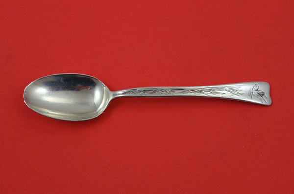 Lap Over Edge Acid Etched By Tiffany Sterling Teaspoon w/ bird in flight  6"