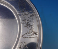 Meriden Britannia Sterling Silver Child's Plate Nursery Rhyme Kids #858 (#5256)