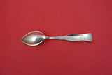 Flora by Shiebler Sterling Grapefruit Spoon w/ wild rose 5 3/4"