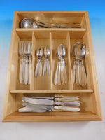 Dolphin by Frigast Denmark Sterling Silver Flatware Service Set 34 pieces