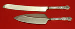 Wild Rose by Watson Sterling Silver Wedding Cake Set Server 2pc HHWS Custom Made