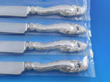 Decor by Gorham Sterling Silver Steak Knife Set 4pc Large Texas Sized Custom 10"