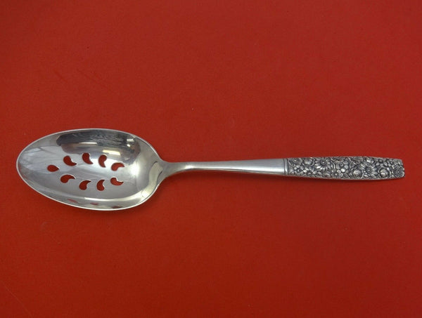 Contessina by Towle Sterling Silver Serving Spoon Pierced 9-Hole Original 8 5/8"