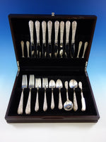 Bridal Bouquet by Alvin Sterling Silver Flatware Set for 8 Service 48 Pcs Dinner