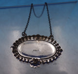 Sterling Silver Liquor Label "Gin" Gadroon 2 1/8" x 1 1/2" (#6869)