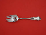 Meadow Rose by Wallace Sterling Silver Cold Meat Fork pierced 8 3/4"