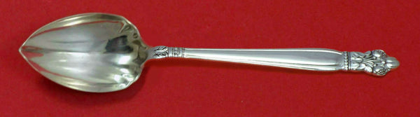 Silver Poppy by Lunt Sterling Silver Grapefruit Spoon Fluted Custom Made 5 3/4"