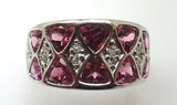 14k 3ct Pink Genuine Natural Tourmaline Ring with .12ct Diamonds (#J3515)