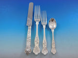 Bright Vine By Barnard Sterling Silver Flatware Set Service 64 pc England Grapes