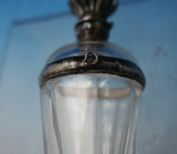 Sterling Silver and Cut Crystal Perfume Bottle circa 1910 4 1/4" x 1" (#5548)