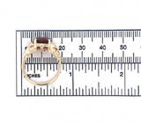 10k Yellow Gold 1.68ct Deep Red Genuine Natural Garnet Ring Size 6.25 (#J6386)