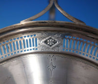 King George by Wilcox Wagoner and Watson Sterling Silver Basket w/Handle (#5831)