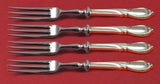 Rhapsody New by International Sterling Silver Fruit Fork Set 4pc Custom Made 6"