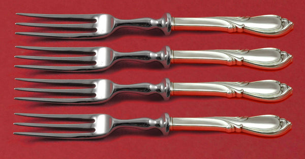 Rhapsody New by International Sterling Silver Fruit Fork Set 4pc Custom Made 6"