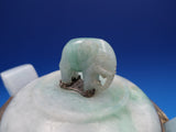 Jade by Edward Farmer Urn Light Vermeil Sterling Fittings Jade Elephant (#7950)