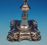 English Georgian Sterling Silver Candlestick Pair 9 1/4" 35.4 ozt. TW (#8975)