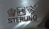 M Fred Hirsch Sterling Silver Tea Set 5pc 3-D Ball #600 #0844 Midcentury Modern