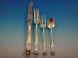 Orchid Elegance By Wallace Sterling Silver Regular Size Place Setting(s) 4pc