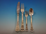 Orchid by W and S Sorensen Sterling Silver Flatware Set Dinner Service 48 Pcs
