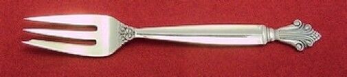 Acanthus by Georg Jensen Sterling Silver Pastry Fork 3-Tine 5 5/8" Danish