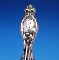 Violet by Wallace Sterling Silver Hand Brush #3500 4 1/2" x 2 3/4" (#8232)