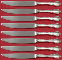 Legato by Towle Sterling Silver Steak Knife Set 8pc Not Serrated Custom