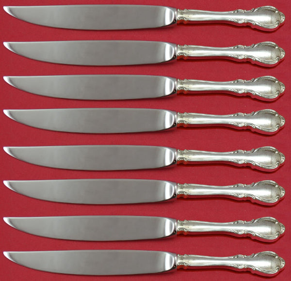 Legato by Towle Sterling Silver Steak Knife Set 8pc Not Serrated Custom