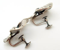 La Paglia International Sterling Leaf Earrings #239 (#J3101)