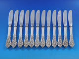 Florentine Lace Reed & Barton Sterling Silver Butter Spreader HH Modern Set 12