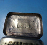 John Shaw English Georgian Sterling Silver Vinaigrette GW Pierced Flowers #5683