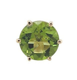 14k Yellow Gold 3.90 Carat TW Genuine Natural Peridot Stud Earrings (#J7023)