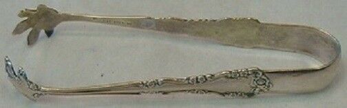 Wild Rose Old By International Sterling Silver Sugar Tong 4" Serving