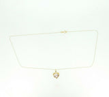 14k Yellow Gold Heart 2.39ct Pink Genuine Natural Morganite Pendant (#J0768)