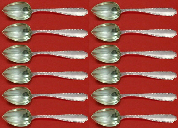 Marquise by Tiffany & Co. Sterling Silver Grapefruit Spoon Fluted Custom Set 12