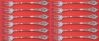 Rose Point by Wallace Sterling Silver Cocktail Fork 5 1/2" Set of 12