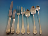 Flemish by Tiffany & Co Sterling Silver Flatware Set 12 Service 91 PC Monogram K