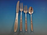 Rose Solitaire by Towle Sterling Silver Flatware Set For 8 Service 40 Pieces